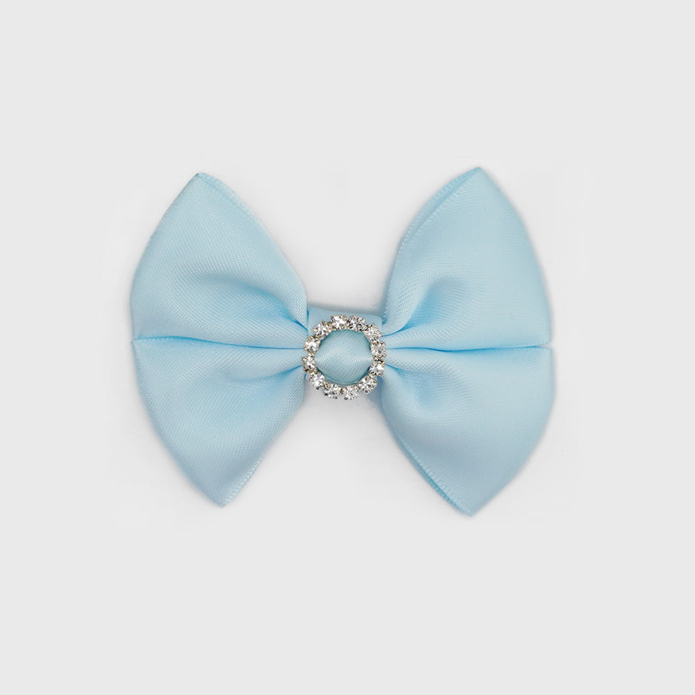 Halo Bling | Light Blue | Hair Bow Non-Slip Clip